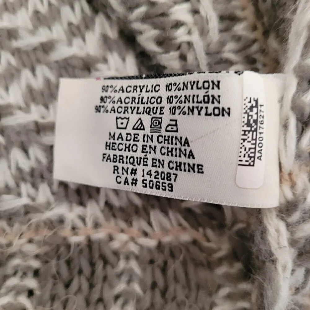 Simply Noelle Cottage Cardi Cardigan Knit Wrap Poncho